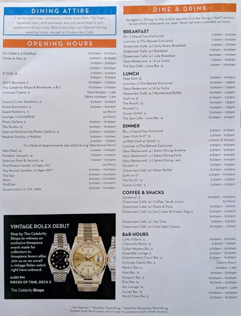 celebrity reflection daily planner day 4 page 2