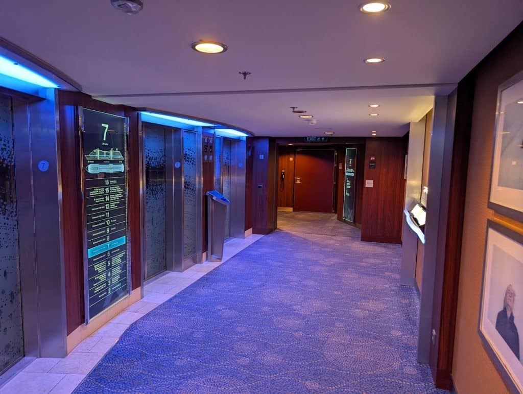 elevator lobby on celebrity reflection