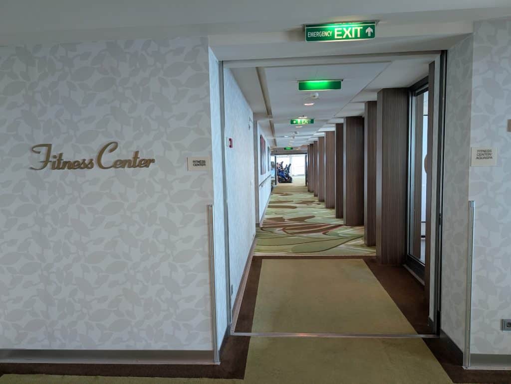 celebrity reflection fitness center entrance