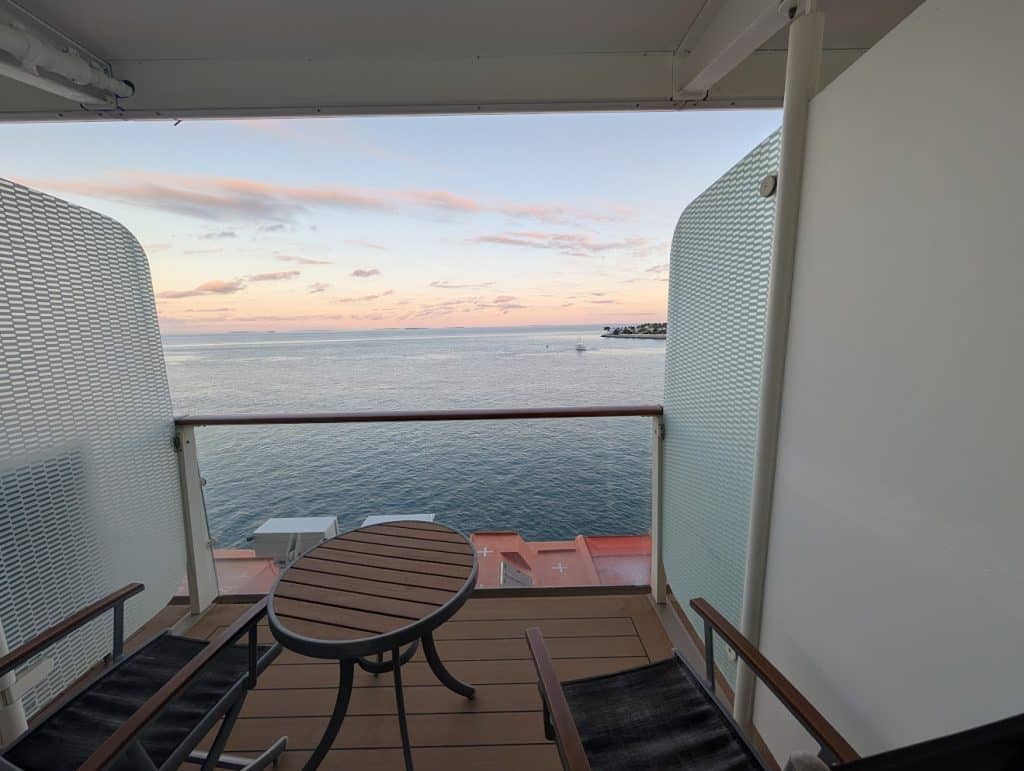 key west from celebrity reflection balcony