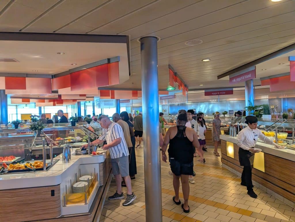 celebrity reflection overview cafe breakfast
