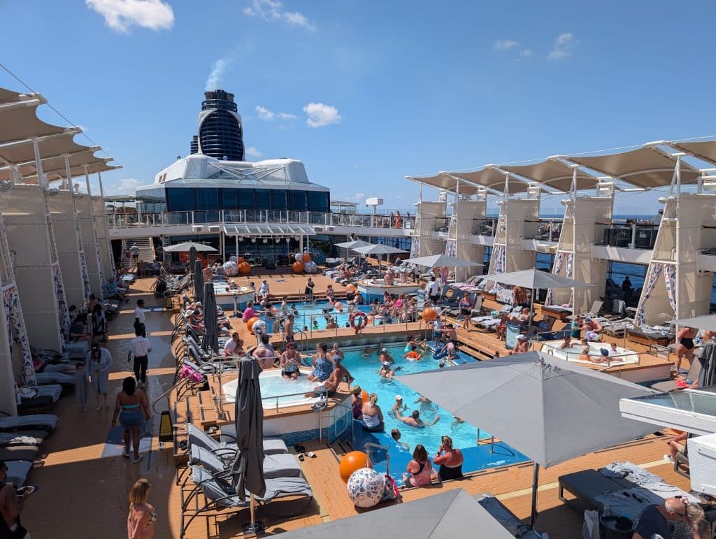 celebrity reflector main pool sea day