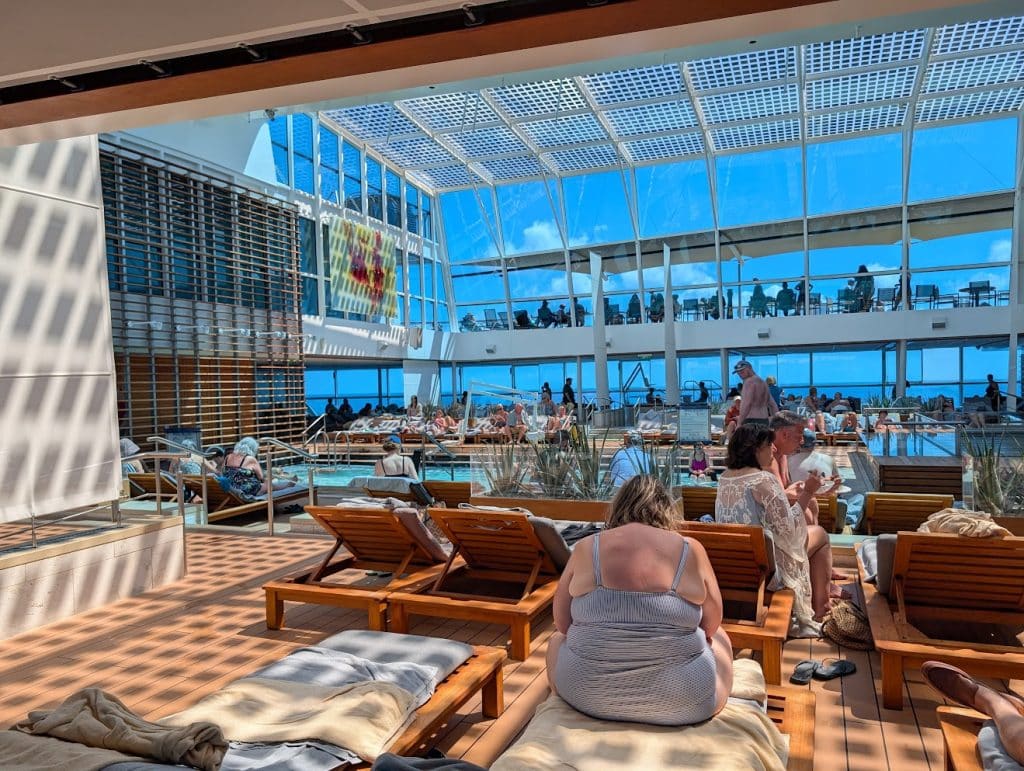 celebrity reflection solarium sea day