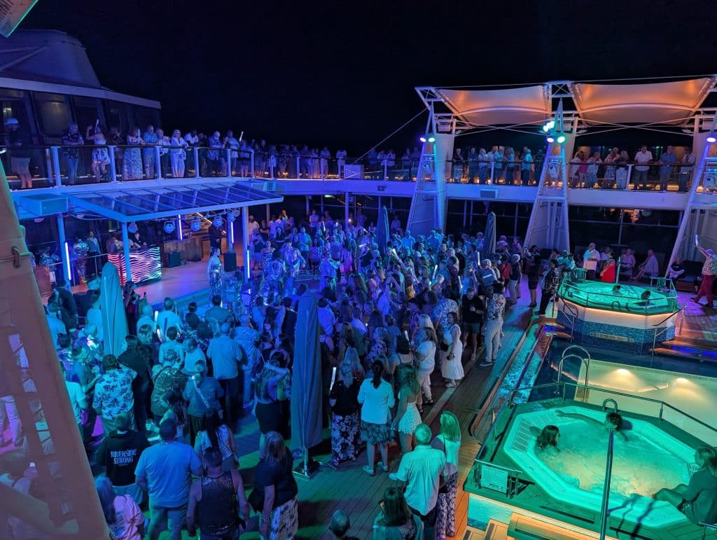 celebrity reflection shine the night party