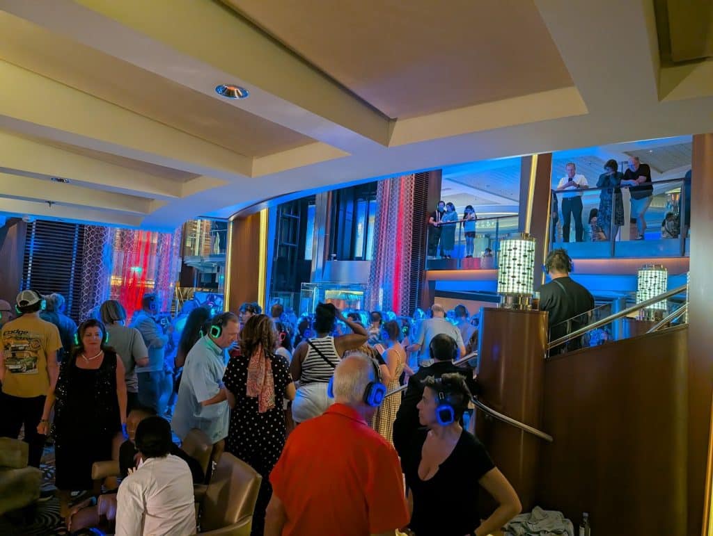 celebrity reflection silent disco floor level