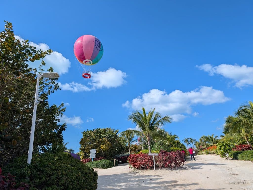 hot air balloon at perfect day