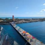aerial view of cococay