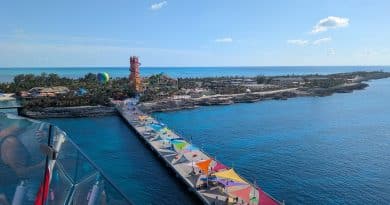 aerial view of cococay