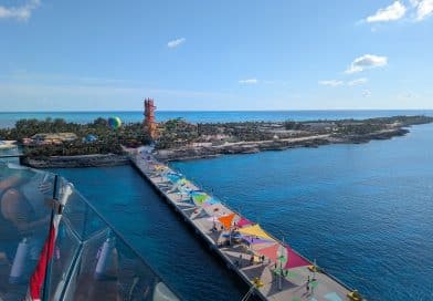aerial view of cococay