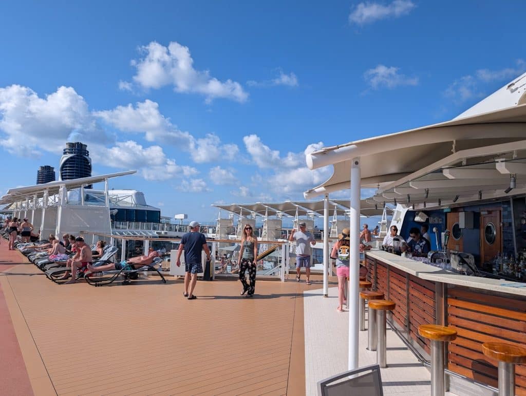 upper decks sea day celebrity reflection