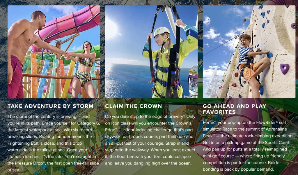 icon class website with cat 6 waterpark