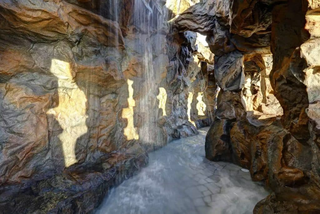 norwegian escape waterfall grotto