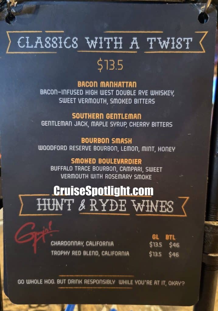 carnival pig and anchor brewhouse bar menu june 2026 page 3