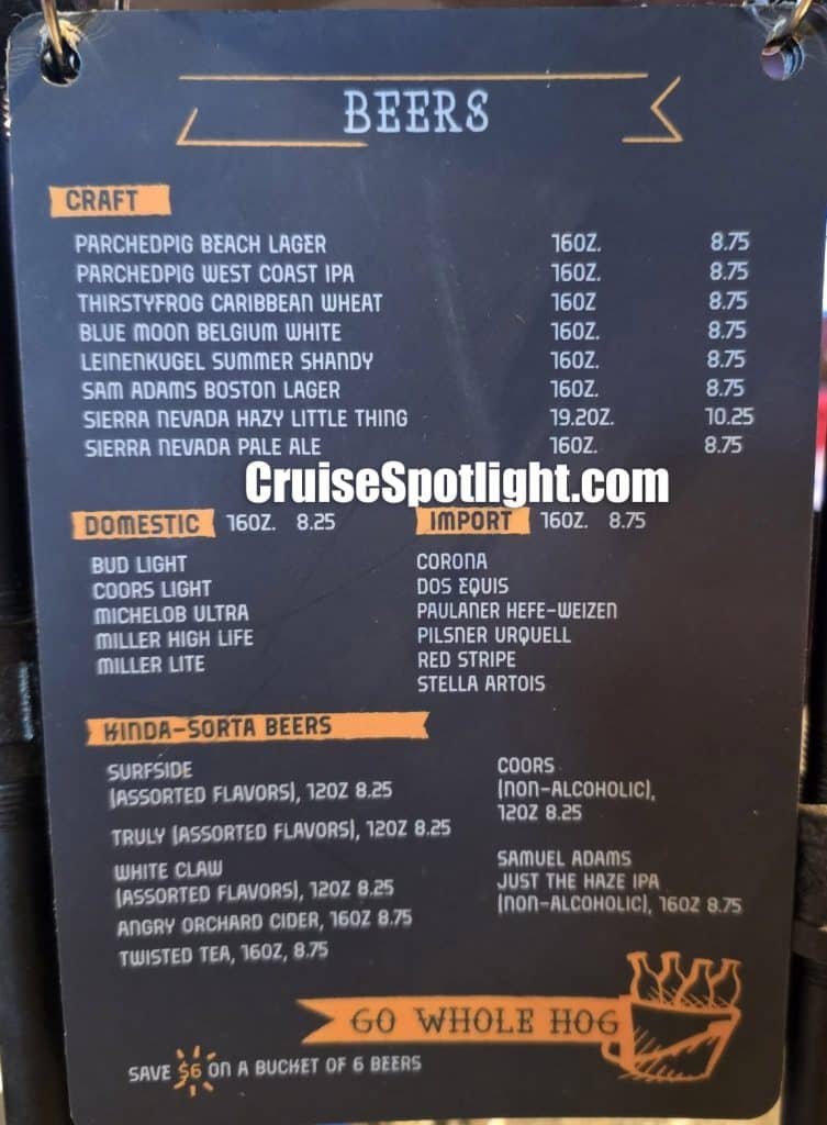carnival pig and anchor brewhouse bar menu june 2026 page 4