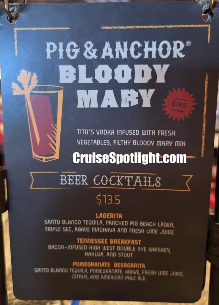 carnival pig and anchor brewhouse bar menu june 2026 page 8