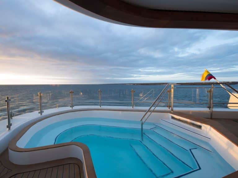 The pool on Celebrity Flora