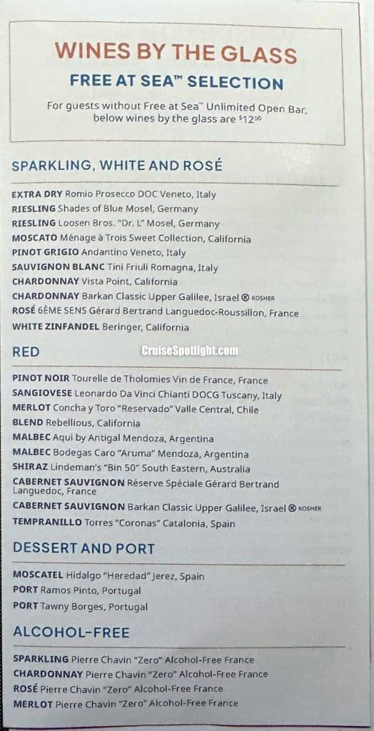 norwegian cruise line fleet indoor drink menu - june 26 - page 7