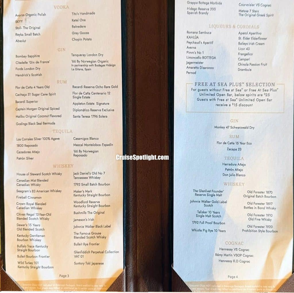 norwegian the local bar menu june 26 page 2