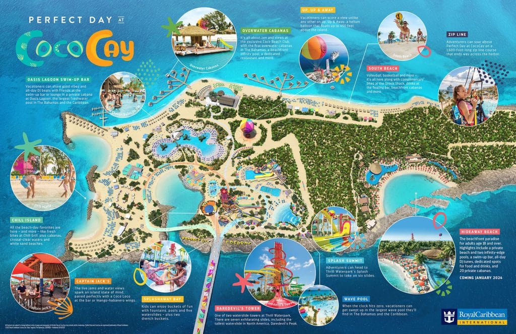 perfect day at cococay map