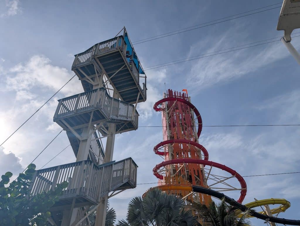 zip line on perfect day at cococay