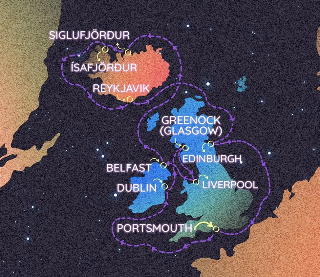 virgin voyages eclipse in the land of fire and ice map