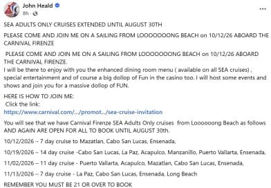 carnival firenze sea sailing