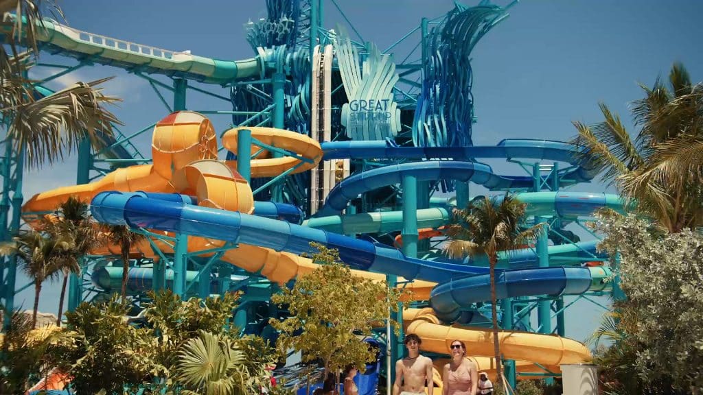great tides waterpark slide tower