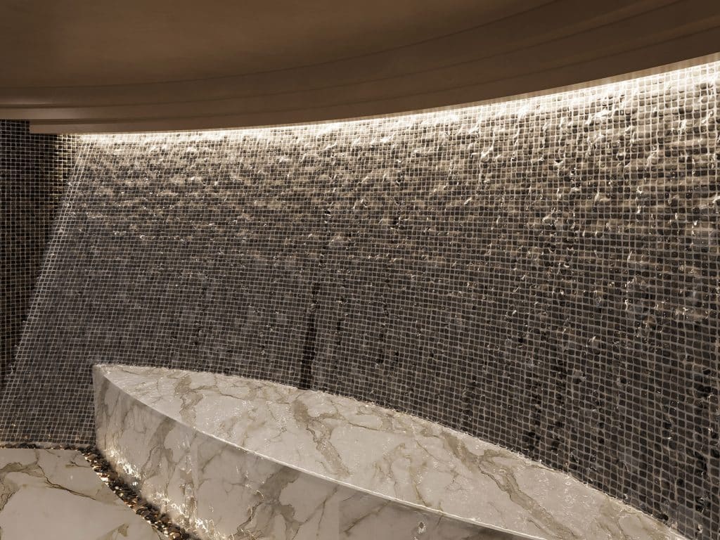 waterfall experience in spa