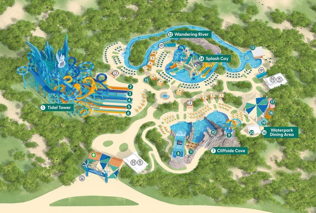 great tides waterpark map