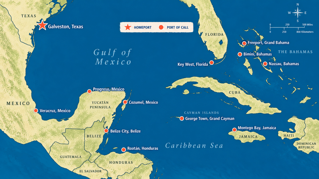 beachcomber itineraries from galveston