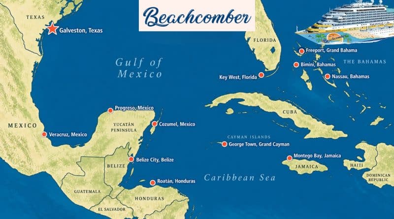 beachcomber itineraries from galveston