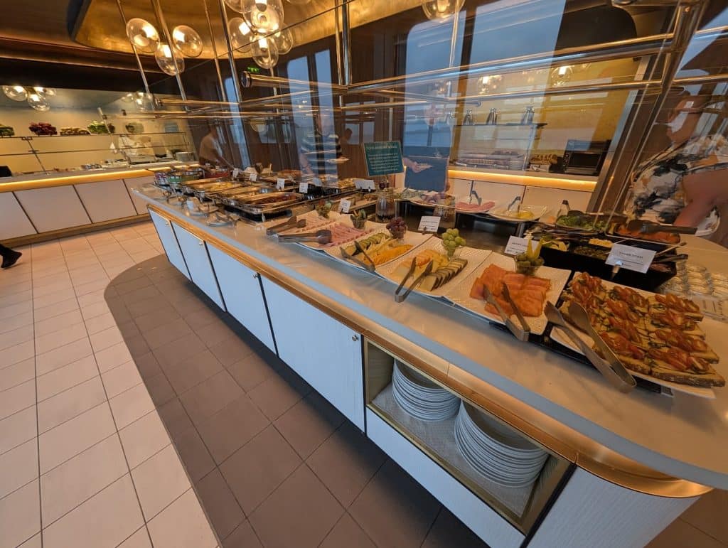 breakfast buffet on celebrity flora