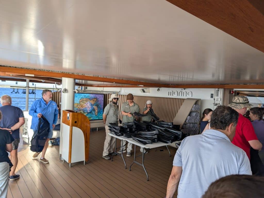 equipment fitting on celebrity flora