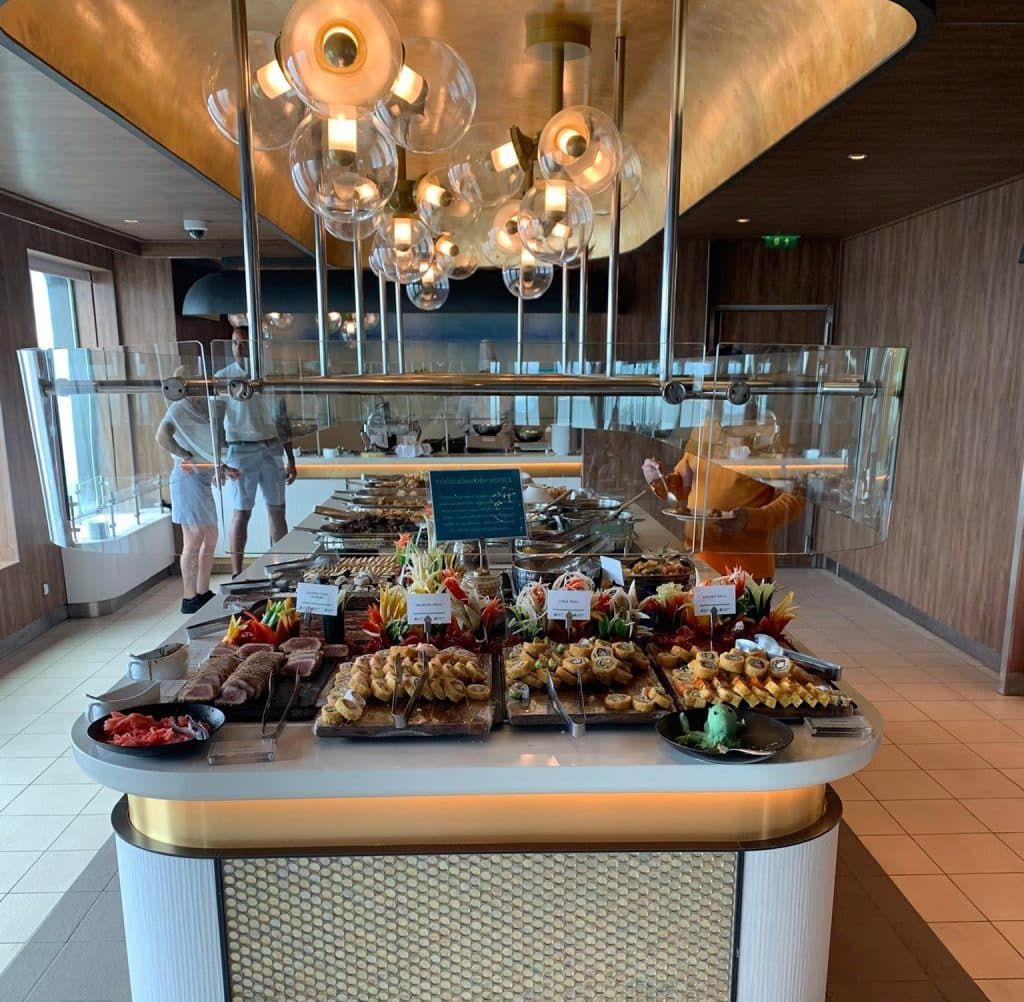 celebrity flora lunch buffet