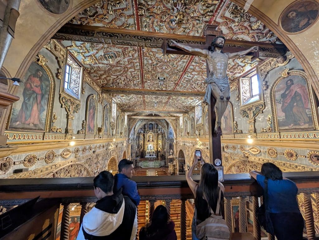 church and convent san francisco quito inside