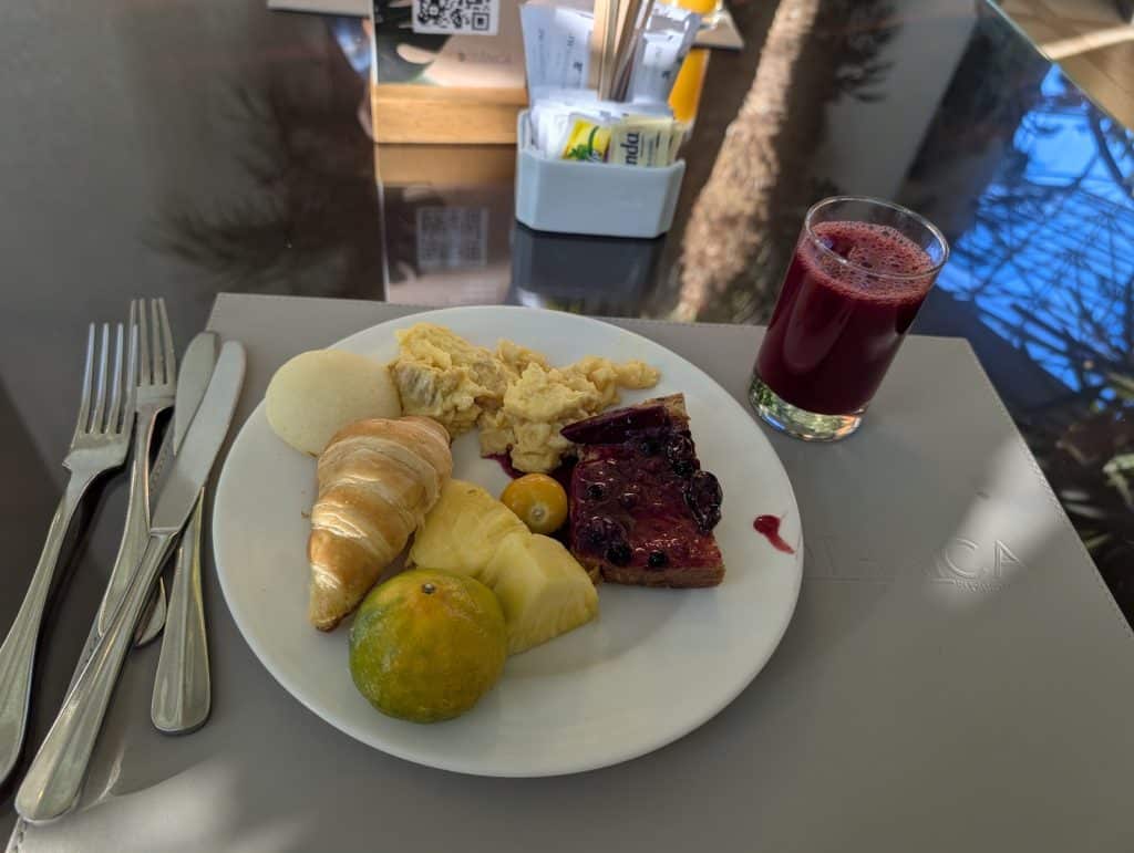 breakfast from hotel