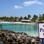 princess cays sign and beach