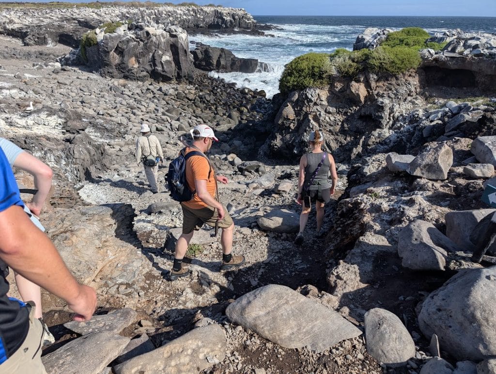 ocean boulders on punta suarez