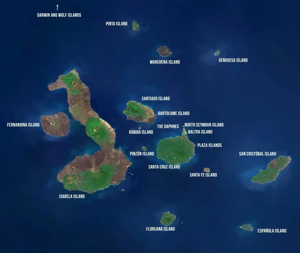 galapagos island map
