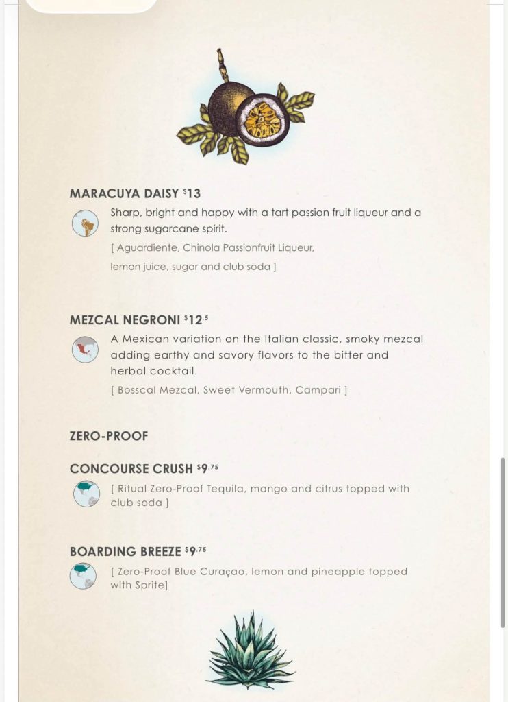 carnival latitudes bar menu oct 26 page 5