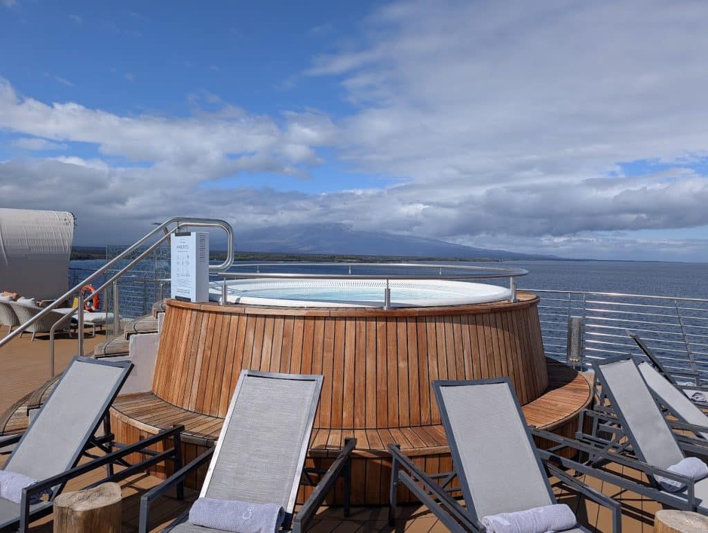 hot tub on celebrity flora
