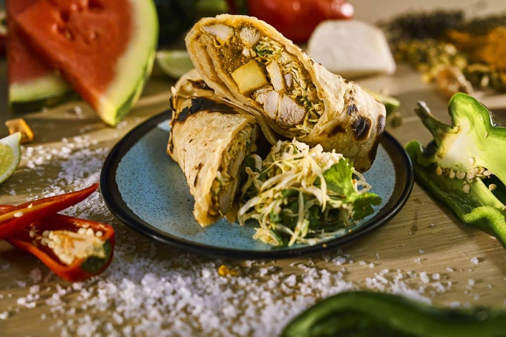 chicken curry roti