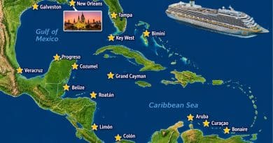 map of caribbean cruise ports for margaritaville