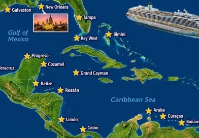 map of caribbean cruise ports for margaritaville