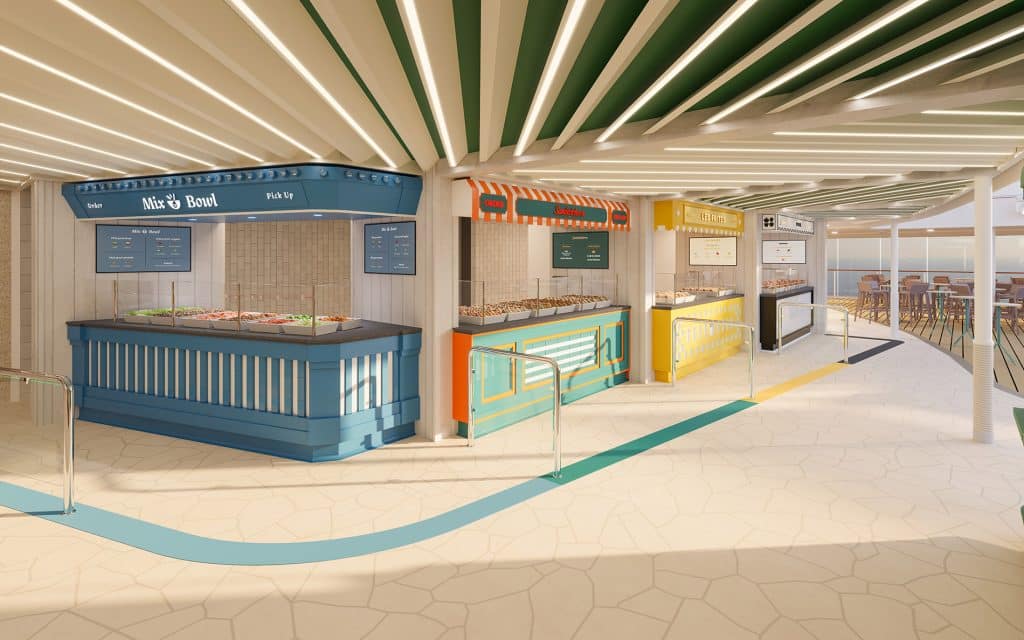 aqua food market on MSC World Asia