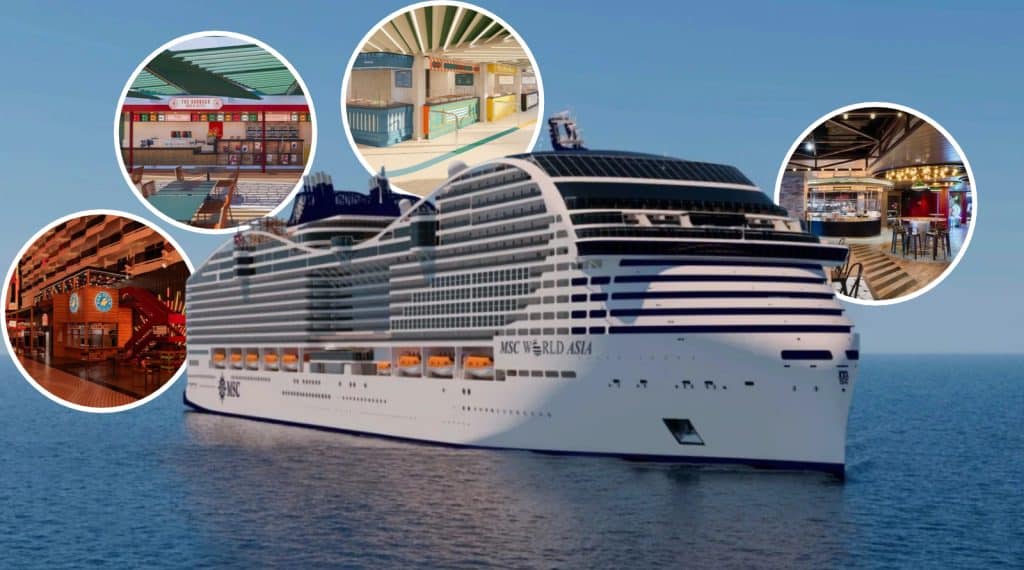 msc world asia with casual restaurants