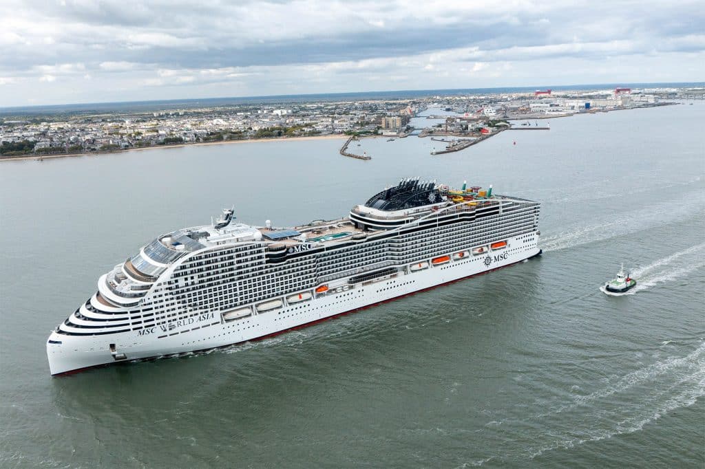 msc world asia sea trials