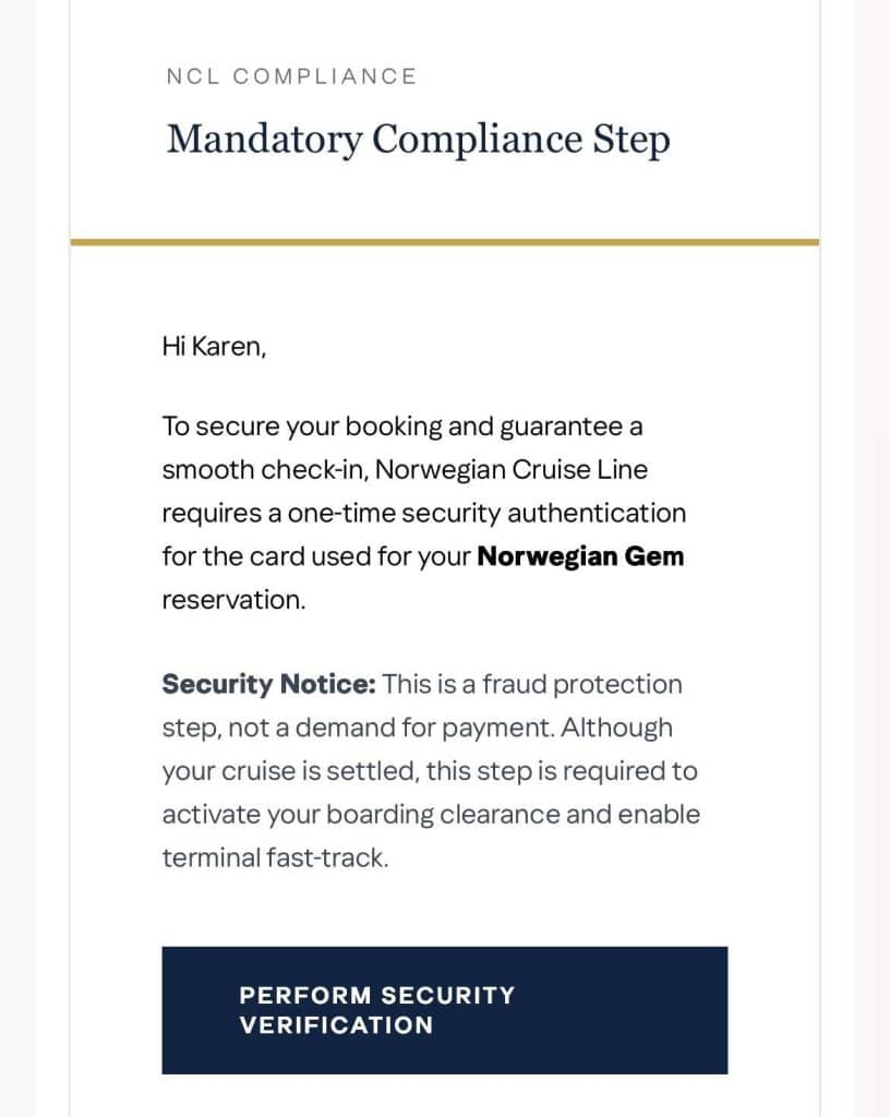 norwegian fake email example