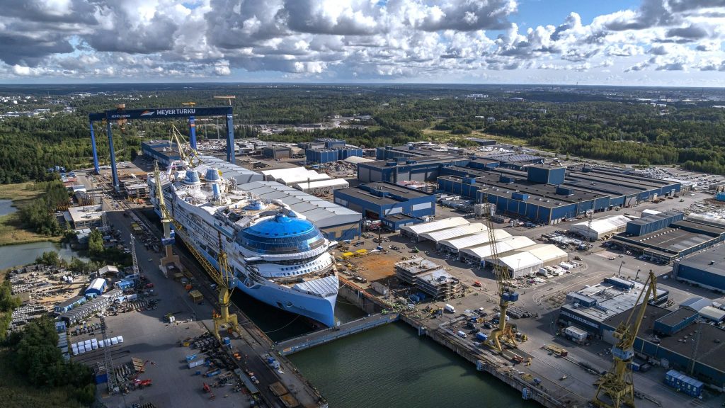 hero of the seas at meyer turku shipyard